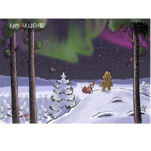 Kamala luonto adventtikalenteri Revontulet