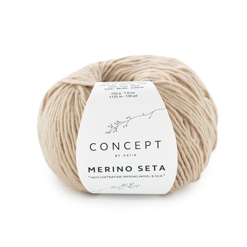 Katia Merino seta merinovilla-silkkilanka 50g 125m