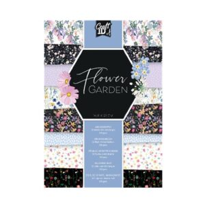 Craft ID kuviokartonkilehtiö Flower garden 200g A5/32