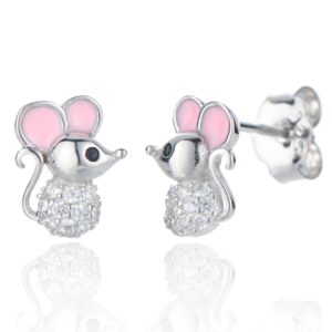 Silver Bar hopeakorvakoru Söpö mouse tapilla cz
