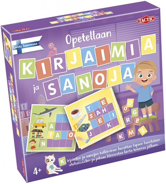 Tactic Opetellaan Kirjaimia ja sanoja lautapeli