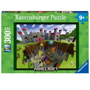 Ravensburger palapeli 300XXL palaa Minecraft Cutaway