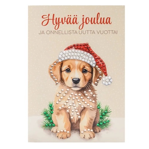 JK Timanttimaalauskortti Koira joulu 5kpl - Image 2