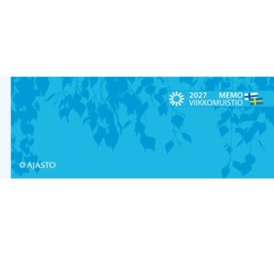 Ajasto Memo-viikkomuistio, sininen 2027