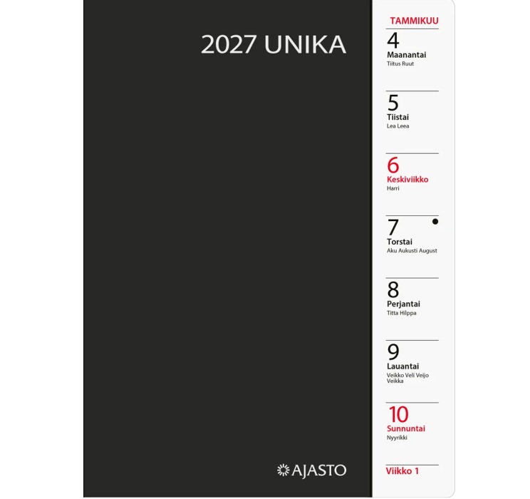 Ajasto Unika, musta 2027