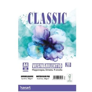 Classic Akvarellilehtiö A4 180g 50 lehteä