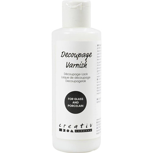 Decoupagelakka lasille ja posliinille 80ml
