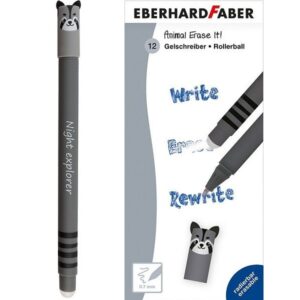 Eberhard Faber, Pyyhittävä geelikynä pesukarhu, sininen muste