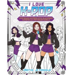 I love k-pop väritys- ja fanikirja
