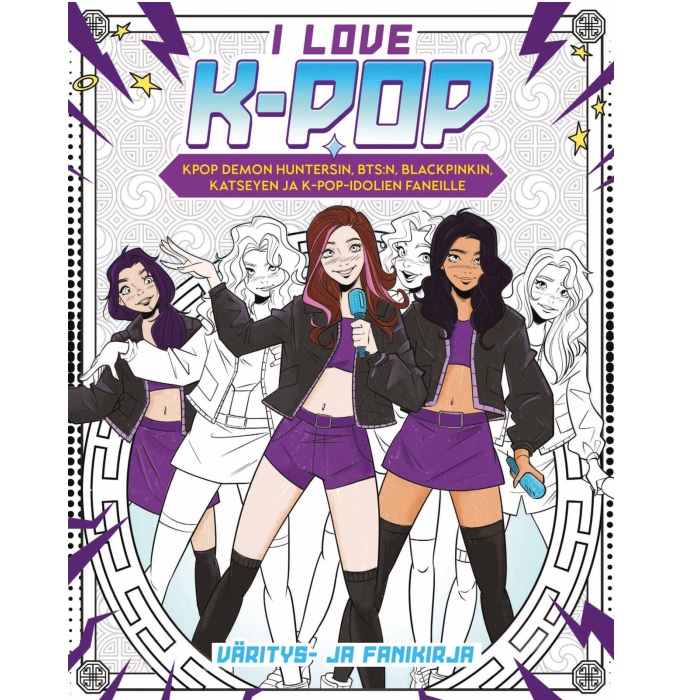I love k-pop väritys- ja fanikirja