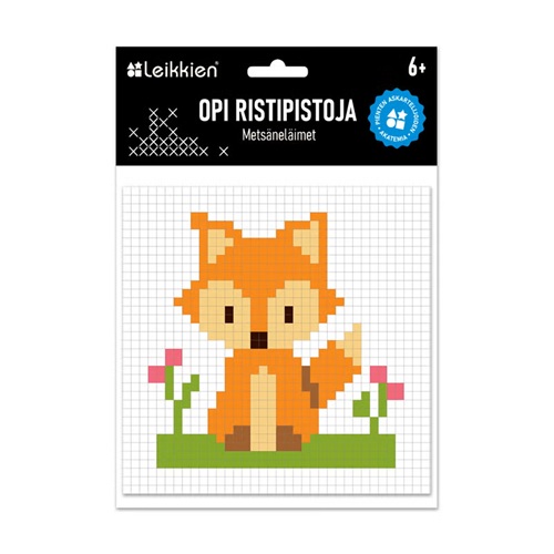 Leikkien Opi ristipistoja metsäneläimet