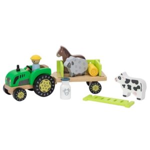 Viga toys Traktorisetti puinen