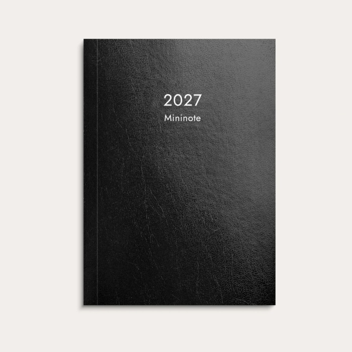 Burde kalenteri 2027 Mininote liimasidottu 75x104 mm