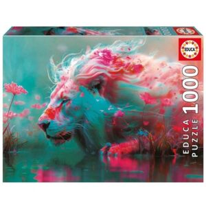 Educa palapeli 1000 palaa King Of The Flowers, leijona