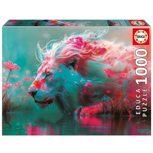Educa palapeli 1000 palaa King Of The Flowers, leijona