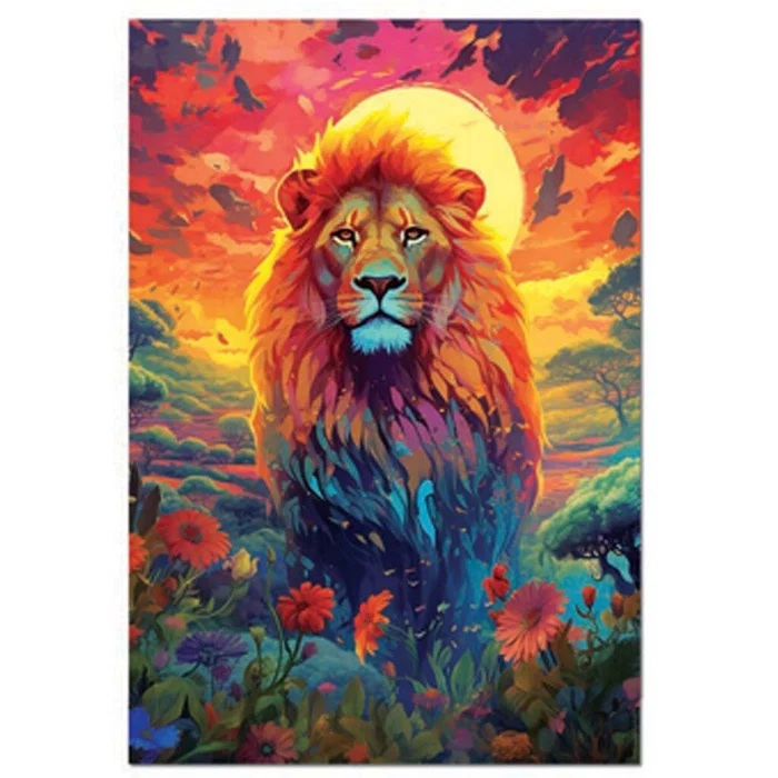 Educa palapeli 500 palaa Majestic lion stare