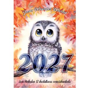Jasu Wonder World 2027 seinäkalenteri Pystymalli (A4)