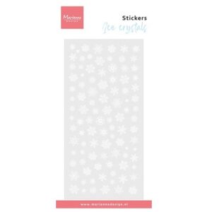 Marianne design tarra-arkki Ice crystals valkea