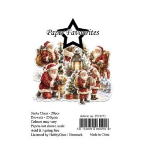 Paper Favourites leikekuvat Traditional Christmas 23kpl