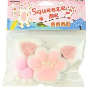 Squishy puristeltava stressilelu kissan tassu 7cm