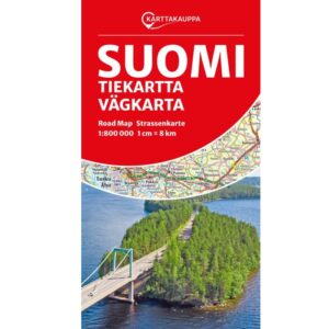 Suomi tiekartta Finland Road Map 1:800 000